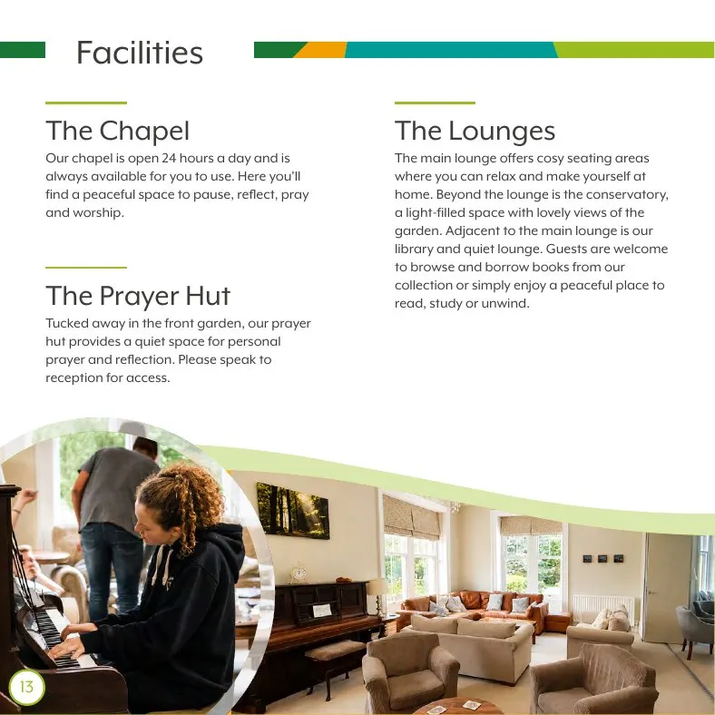 Greenhouse brochure, facilities