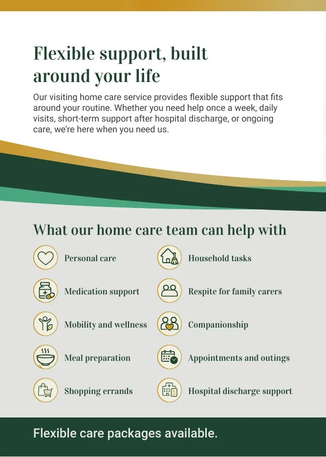 St. Jude's Care leaflet inside page